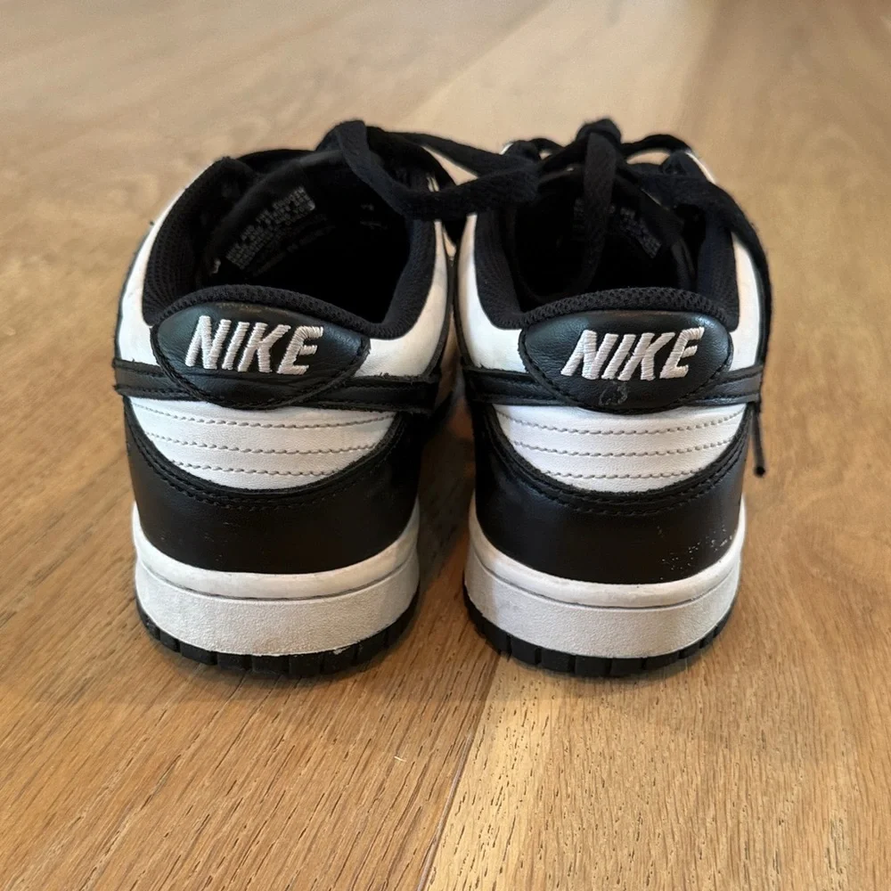 Nike Kids Black and White Low-Top Sneakers